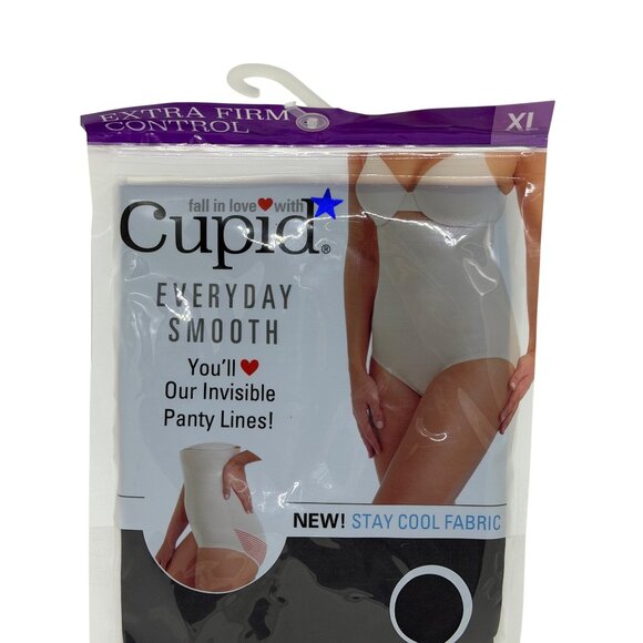 NEW Cupid Hi-Waist Brief XL Black Extra Firm Control Shaper Stay Cool Fabric NIP - Picture 3 of 3
